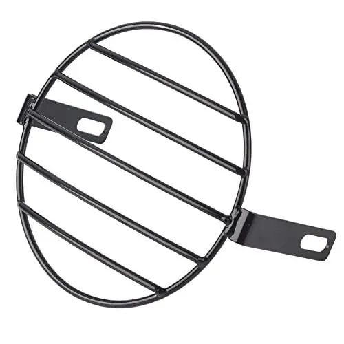 Produktbild: Kelepu Retro Schwarze Motorrad-Scheinwerfergrill-Abdeckmaske, verbessertes Design für 7,09-Zoll-Scheinwerfer