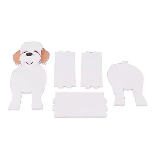 Produktbild: Ldafava Niedlicher Hund Blumenköpfe Hundehund -Pflanzer -Topfhandwerk Pflanzenbehälterhalter für Außen im Freien PVC -Material Leichtes langlebiges für Hausgarten Kinder Mädchen