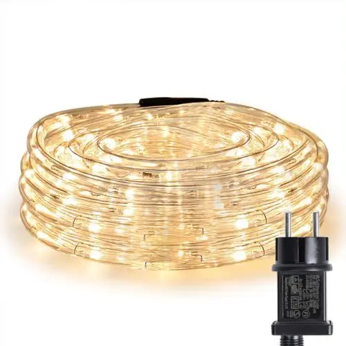 Produktbild: LE 10m LED Lichterschlauch 240 LEDs wasserfest Warmweiß für Innen Außen Party Hochzeit Weihnachten Dekolicht Warmweiß