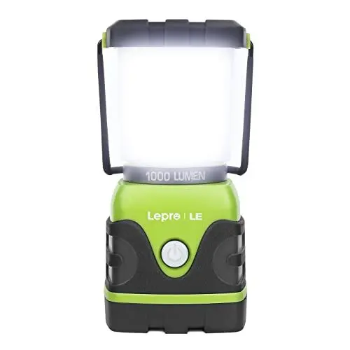 Produktbild: LE LED Campinglampe, Ultra Hell 1000 Lumen, 4 LeuchtmodiI Dimmbar Suchscheinwerfer, Batteriebetrieben Notfallleuchte für Stromausfällen, Wandern, Notfall, Ausfälle und so weiter, 1 Stück