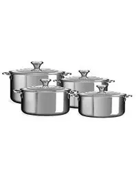 Produktbild: Le Creuset 4-teiliges Topfset aus 3-ply PLUS Edelstahl, 96605400000000