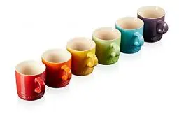 Produktbild: Le Creuset 6er-Set Becher aus Steinzeug, 350 ml, Regenbogen, 79114358359030