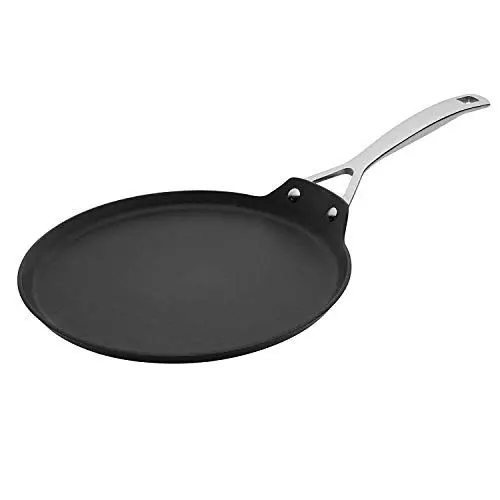 Produktbild: Le Creuset Aluminium-Antihaft Crêpespfanne, Ø 28 cm, Für alle Herdarten inkl. Induktion geeignet, Anthrazit/Silber, 51106280010002