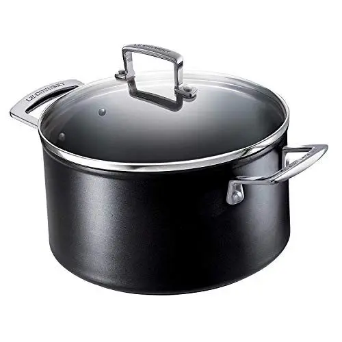 Produktbild: Le Creuset Aluminium-Antihaft Fleischtopf mit Glasdeckel, Ø 18 cm, Für alle Herdarten inkl. Induktion geeignet, , 51102180010502