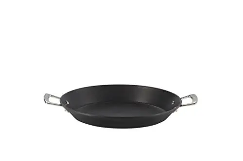 Produktbild: Le Creuset Aluminium-Antihaft Paellapfanne, Ø 32 cm, Für alle Herdarten inkl. Induktion geeignet, Anthrazit/Silber, 52101320010101