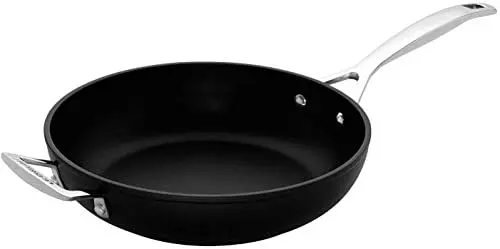 Produktbild: Le Creuset Aluminium-Antihaft Pfanne mit Gegengriff, hoch, Ø 28 cm, Für alle Herdarten inkl. Induktion geeignet, Anthrazit/Silber, 51101280010202