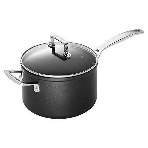 Produktbild: Le Creuset Aluminium-Antihaft Profitopf, Ø 20 cm, Für alle Herdarten inkl. Induktion geeignet, Anthrazit/Silber, 51108200010302