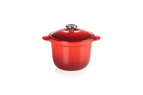 Produktbild: Le Creuset Cocotte Every aus Gusseisen mit Poteriedeckel, 18 cm, 2 Liter, Kirschrot, 41110180600460