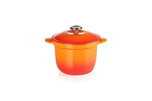 Produktbild: Le Creuset Cocotte Every aus Gusseisen mit Poteriedeckel, 18 cm, 2 Liter, Ofenrot, 41110180900460