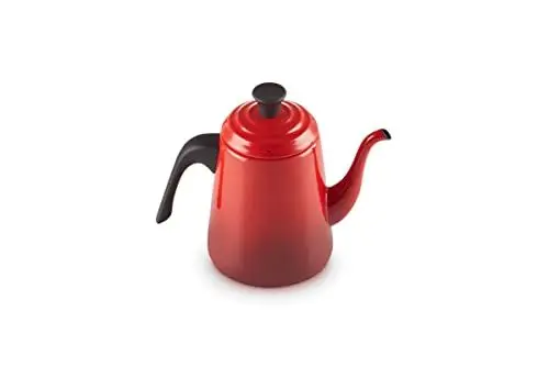 Produktbild: Le Creuset Drip Wasserkessel, Emaillierter Karbonstahl, 0,7 L, Kirschrot, 40110020600000