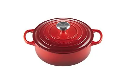 Produktbild: Le Creuset Gourmet Bräter aus Gusseisen, 24 cm, Kirschrot, 21179240602430