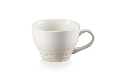 Produktbild: Le Creuset Große Cappuccino Tasse aus Steinzeug, 400 ml, Meringue, 70304407160002