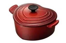 Produktbild: Le Creuset Gusseisen-Bräter, Herzform, Ø 20 cm, Für alle Herdarten inkl. Induktion geeignet, Kirschrot, 25105020602460