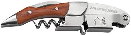 Produktbild: Le Creuset, Kellnermesser, Entfernung von Weinkorken, Holz/Edelstahl, Silber, WT110W, 59814012205274