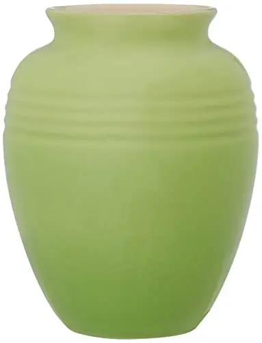 Produktbild: Le Creuset Klassische Steinzeug-Vase, 1 Liter, 12 x 12 x 14,8 cm, Palmgrün