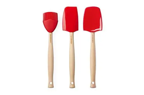 Produktbild: Le Creuset Kochkellen-Set 3tlg. Craft aus Silikon, Kirschrot, 42830000600007