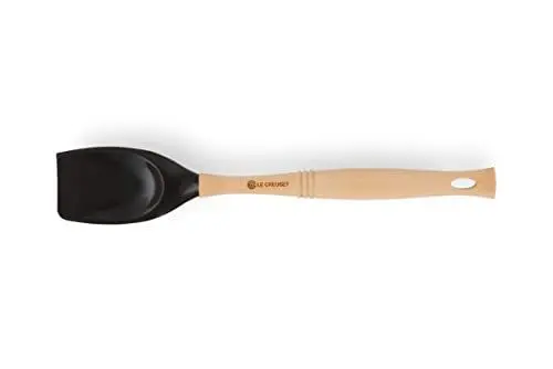 Produktbild: Le Creuset Kochlöffel Premium mit abnehmbarem Silikonkopf, Länge: 32 cm, Silikon/Holz, Schwarz, 93007603140002