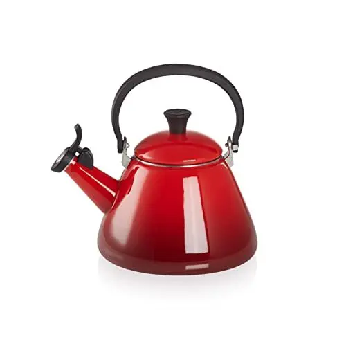 Produktbild: Le Creuset Kone Wasserkessel mit Pfeife, Emaillierter Stahl, 1,6 L, Kirschrot, 40101020600000