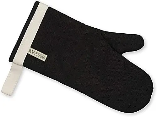 Produktbild: Le Creuset Ofenhandschuh mit extra langem Ärmel, Einheitsgröße, Schwarz, Baumwoll-Canvas, 95002300000000