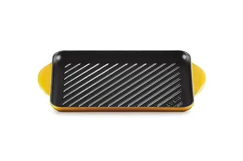 Produktbild: Le Creuset Rechteckige Grillplatte aus Gusseisen, 32 cm, Für alle Herdarten inkl. Induktion geeignet, Nectar, 20202326720460
