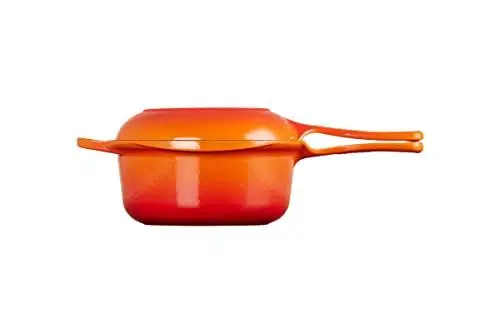 Produktbild: Le Creuset Signature 2-In-1 Marmitout, Gusseisen, Ø 22 cm, 2,3 L, Ofenrot, 25044220902460