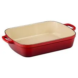 Produktbild: Le Creuset Signature Bratreine aus Gusseisen, für alle Herdarten und Backöfen, 37 cm, 6,6 Liter, Kirschrot, 20184370602422