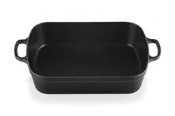 Produktbild: Le Creuset Signature Bratreine aus Gusseisen, für alle Herdarten und Backöfen, 37 cm, 6,6 Liter, Schwarz matt, 20184370000422