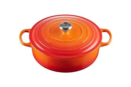 Produktbild: Le Creuset Signature Gourmet-Bräter aus Gusseisen, für alle Herdarten und Backöfen, 30 cm, 6,2 Liter, Ofenrot, 21179300902430