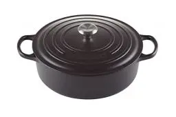 Produktbild: Le Creuset Signature Gourmet-Bräter aus Gusseisen, für alle Herdarten und Backöfen, 30 cm, 6,2 Liter, Schwarz matt, 21179300000430
