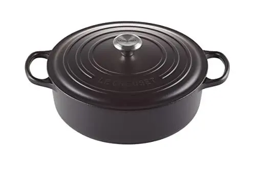 Produktbild: Le Creuset Signature Gourmet-Bräter aus Gusseisen, für alle Herdarten und Backöfen, 30 cm, 6,2 Liter, Schwarz matt, 21179300000430