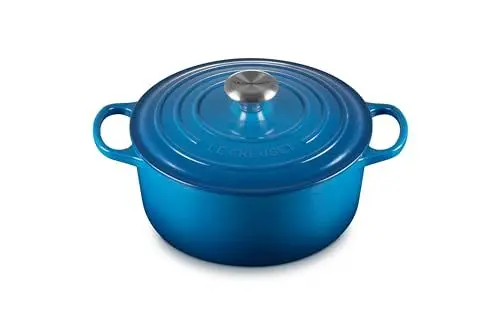 Produktbild: Le Creuset Signature Gusseisen-Bräter mit Deckel, Ø 24 cm, Rund, Für alle Herdarten und Induktion geeignet, Volumen: 4,2 l, 4,305 kg, Marseille