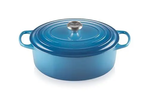 Produktbild: Le Creuset Signature Gusseisen-Bräter mit Deckel, Ø 31 cm, Oval, Für alle Herdarten und Induktion geeignet, Volumen: 6,3 l, 5,705 kg, Marseille
