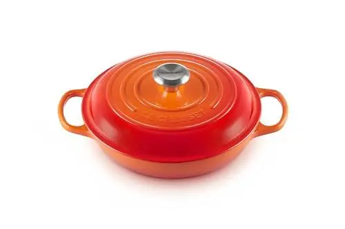 Produktbild: Le Creuset Signature Gusseisen Gourmet-Profitopf, Rund, Ø 26 cm, 2,2 l, Für alle Herdarten inkl. Induktion geeignet, 4,205 kg,Ofenrot, 21180260902430