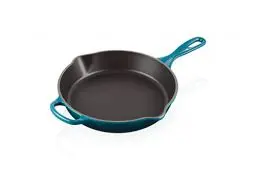 Produktbild: Le Creuset Signature Hohe Brat- und Servierpfanne aus Gusseisen, für alle Herdarten und Backöfen, 26 cm, 2 Liter, Deep Teal, 20187266420422