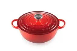 Produktbild: Le Creuset Signature La Marmite aus Gusseisen, Ø 26 cm, Für alle Herdarten und Induktion geeignet, Volumen: 4,1 l, 4,255 kg, Kirschrot, 21114260600430