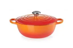 Produktbild: Le Creuset Signature La Marmite aus Gusseisen, Ø 26 cm, Für alle Herdarten und Induktion geeignet, Volumen: 4,1 l, 4,255 kg, Ofenrot, 21114260900430