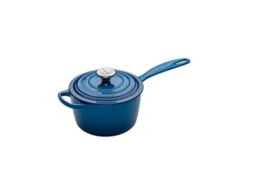 Produktbild: Le Creuset Signature Stielkasserolle aus Gusseisen, Rund, Ø 16 cm, 1,5 l, Für alle Herdarten inkl. Induktion geeignet, 2,372 kg, Marseille, 21181162002430