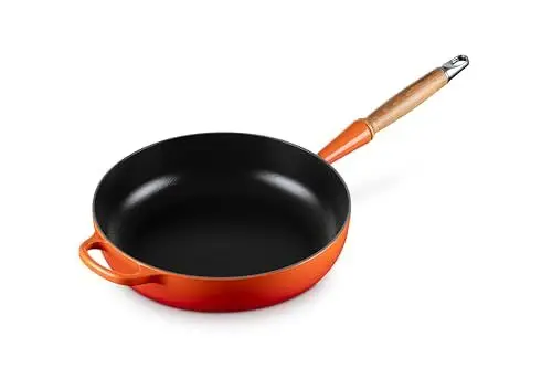 Produktbild: Le Creuset Signature gusseiserne Sautépfanne mit Holzgriff 28 cm Ofenrot, 20259280900422