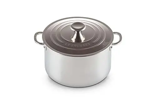 Produktbild: Le Creuset Suppentopf aus 3-ply PLUS Edelstahl 24 cm, 96604824000000, Silber