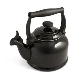 Produktbild: Le Creuset Wasserkessel Tradition, Füllmenge: 2,1 l, Emaillierter Stahl, Schwarz, 92000800140000