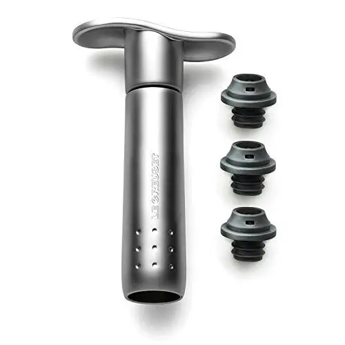 Produktbild: Le Creuset, Weinpumpen-Set inkl. 3 Verschlüssen, Weinkonservierung, Metall, Zamak, WA 137, 59014013001625