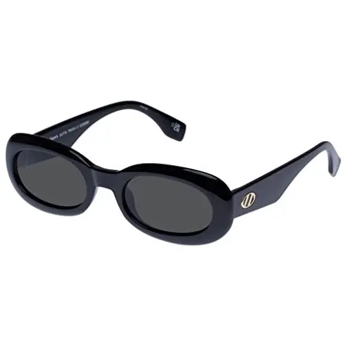 Produktbild: Le Specs OUTTA TRASH BLACK - Sonnenbrille für Damen Ovale Rahmenform mit hohem UV-Schutz LSU2229590