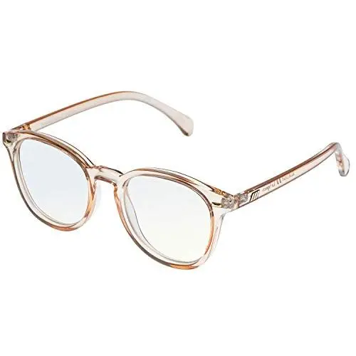 Produktbild: Le Specs BANDWAGON (VLO) VINTAGE CLEAR - Blue Light Brille für Damen und Herren Runde Rahmenform Anti Blue Light LBL2030104