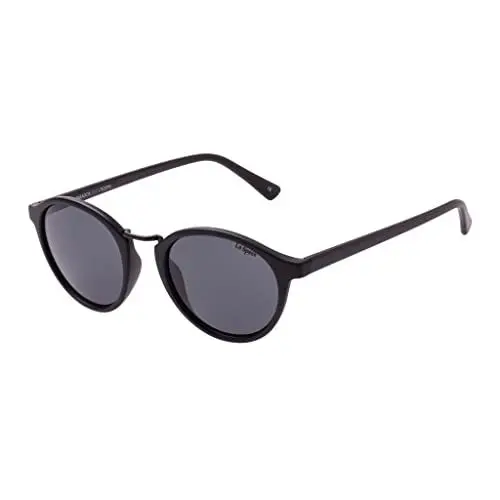 Produktbild: Le Specs PARADOX MATTE BLACK - Sonnenbrille für Damen und Herren Runde Rahmenform mit hohem UV-Schutz LSP1702096