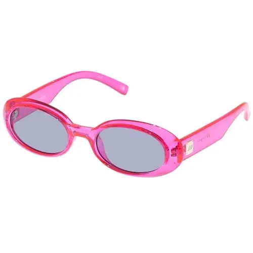 Produktbild: Le Specs WORK IT! HYPER PINK - Sonnenbrille für Damen und Herren Ovale Rahmenform mit hohem UV-Schutz LSP2452395