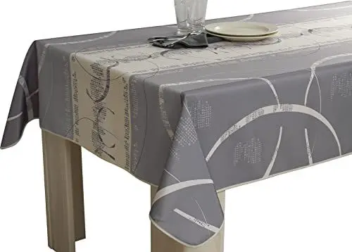Produktbild: Le linge de Jules Tischdecke, Polyester, Grau, Rechteckig 150 x 300 cm