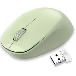 Produktbild: LeadsaiL Maus Kabellos, 2.4G Wireless Maus Leise mit USB Empfänger, 1600 DPI Optical Tracking, 3 Tasten Mäuse, Für Links- und Rechtshänder, Kompatibel mit PC, Mac, Laptop, Windows - Grün