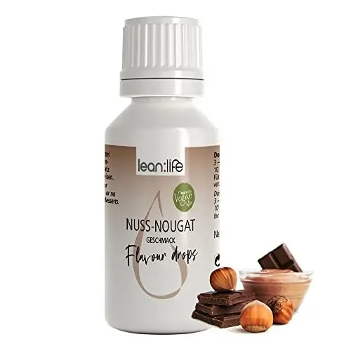 Produktbild: Lean:Life - Flavour Drops 30 ml - Nuss-Nougat - Aroma Tropfen für Lebensmittel - zuckerfrei und kalorienarm