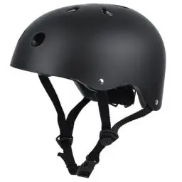 Produktbild: LeapBeast Skaterhelm Fahrradhelm, Belüftung | Sicherheit | leicht | Skateboarding Helm für Fahrrad Skateboard Scooter BMX Kind Erwachsene (Schwarz, L)