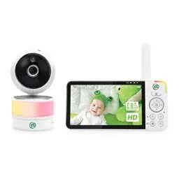Produktbild: LeapFrog Babyphone mit Kamera und Audio, 5 Zoll Video Baby Monitor, 720P HD IPS-Display Babyfone, VOX-Modus, Nachtsicht, Nachtlicht, Temperatur/Feuchtigkeitssensor, Weitwinkelobjektiv, LF915HD